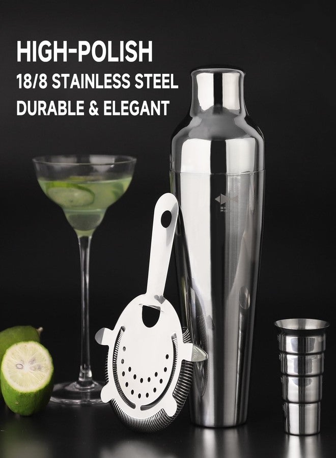 Skyfish SKY FISH Barware Set 3-Piece Stainless Steel Bartender Kit - Cocktail Shaker, Jigger with Measurements, Hawthorn Strainer - Suit for Home Bars & Professional Mixologists - Image 5